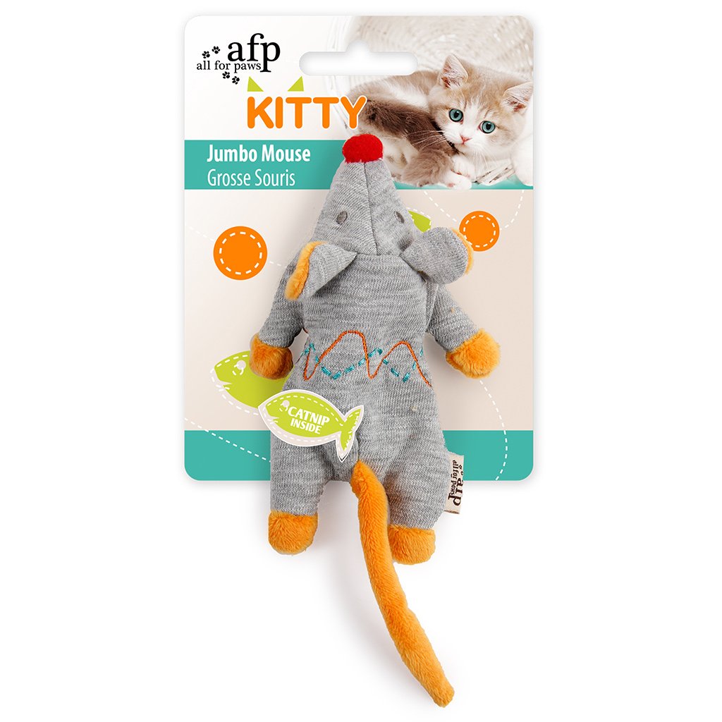 All For Paws Kitty Jumbo Mouse Cat Toy