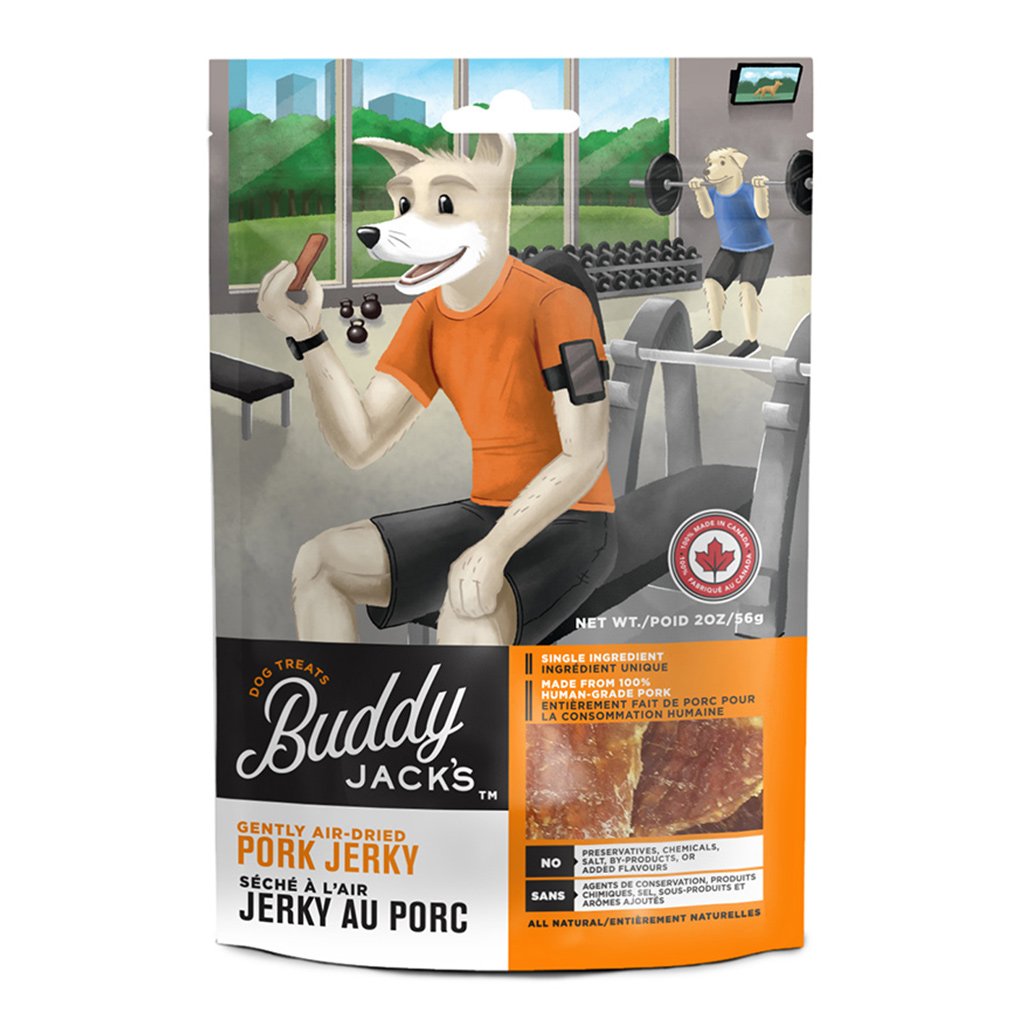 Canadian Jerky Buddy Jack??s Pork Jerky Air-Dried Dog Treats 56g