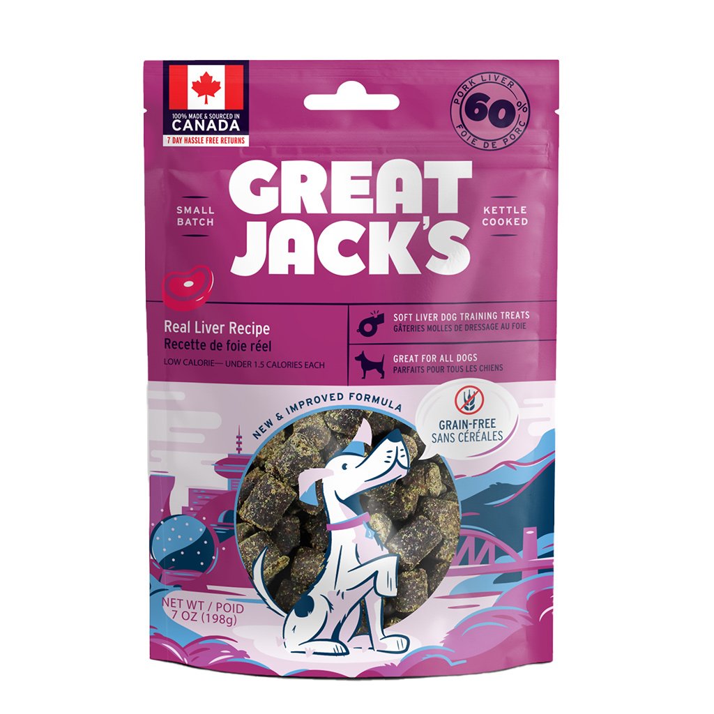 Canadian Jerky Great Jack??s Real Liver Grain-Free Dog Treats 198g