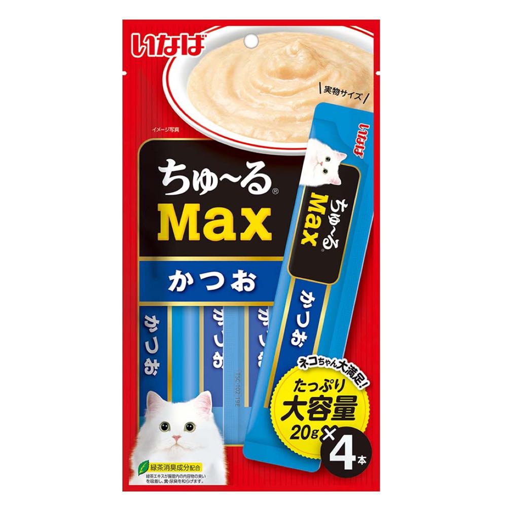 3 FOR $16.40: Ciao Churu Max Katsuo Grain-Free Cat Treats 80g