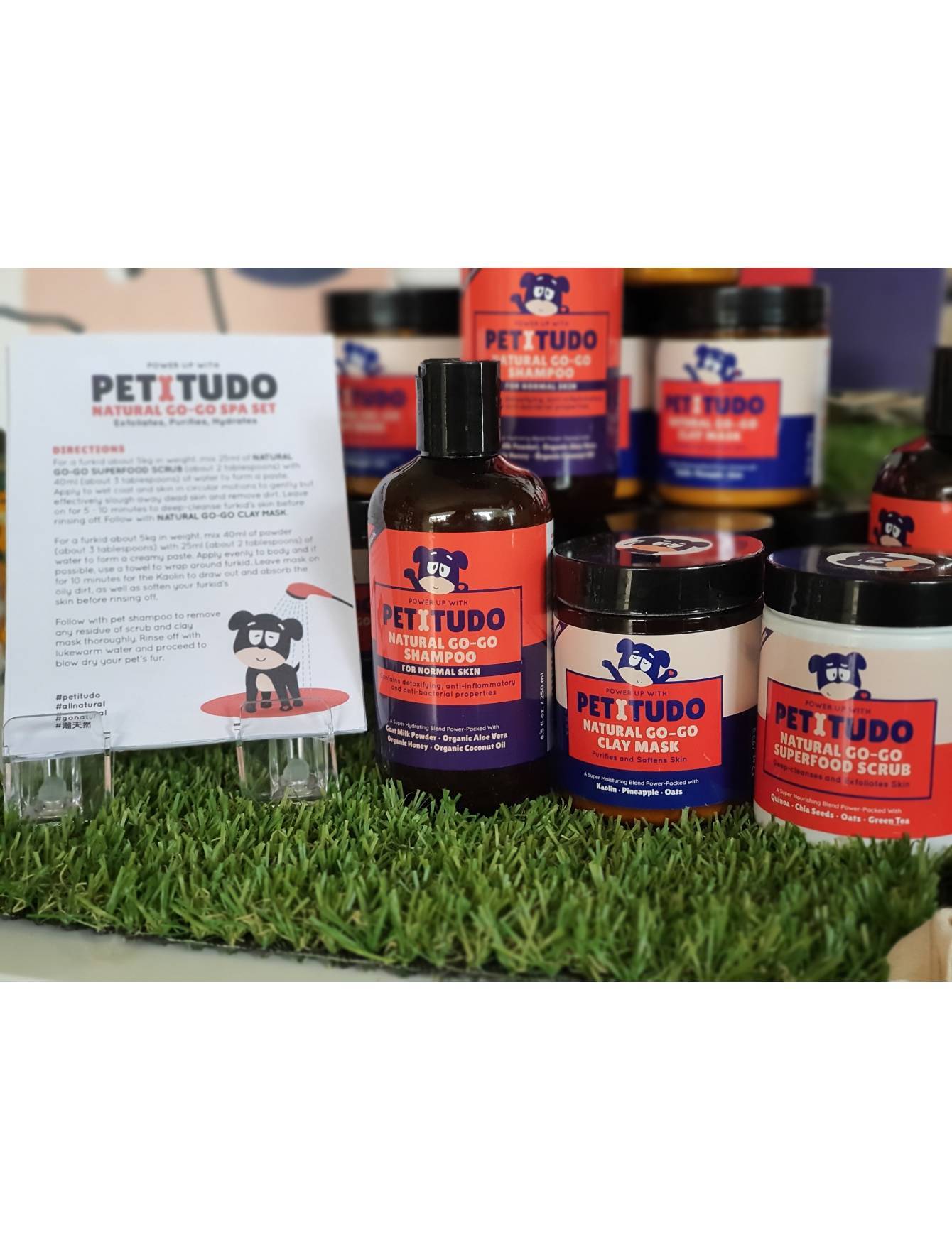 Petitudo Natural Go-Go Spa Kit With Shampoo For Dogs