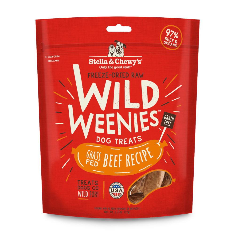 Stella & Chewy??s Wild Weenies Grass-Fed Beef Grain-Free Freeze-Dried Raw Dog Treats 3.25oz