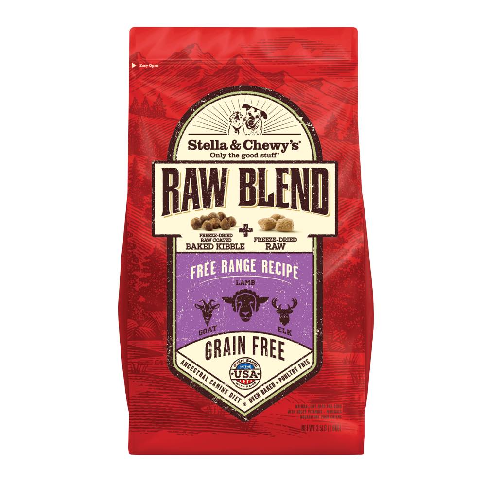 'FREE DENTAL TREATS': Stella & Chewy??s Raw Blend Free Range Kibble With Freeze-Dried Raw Grain-Free Dry Dog Food
