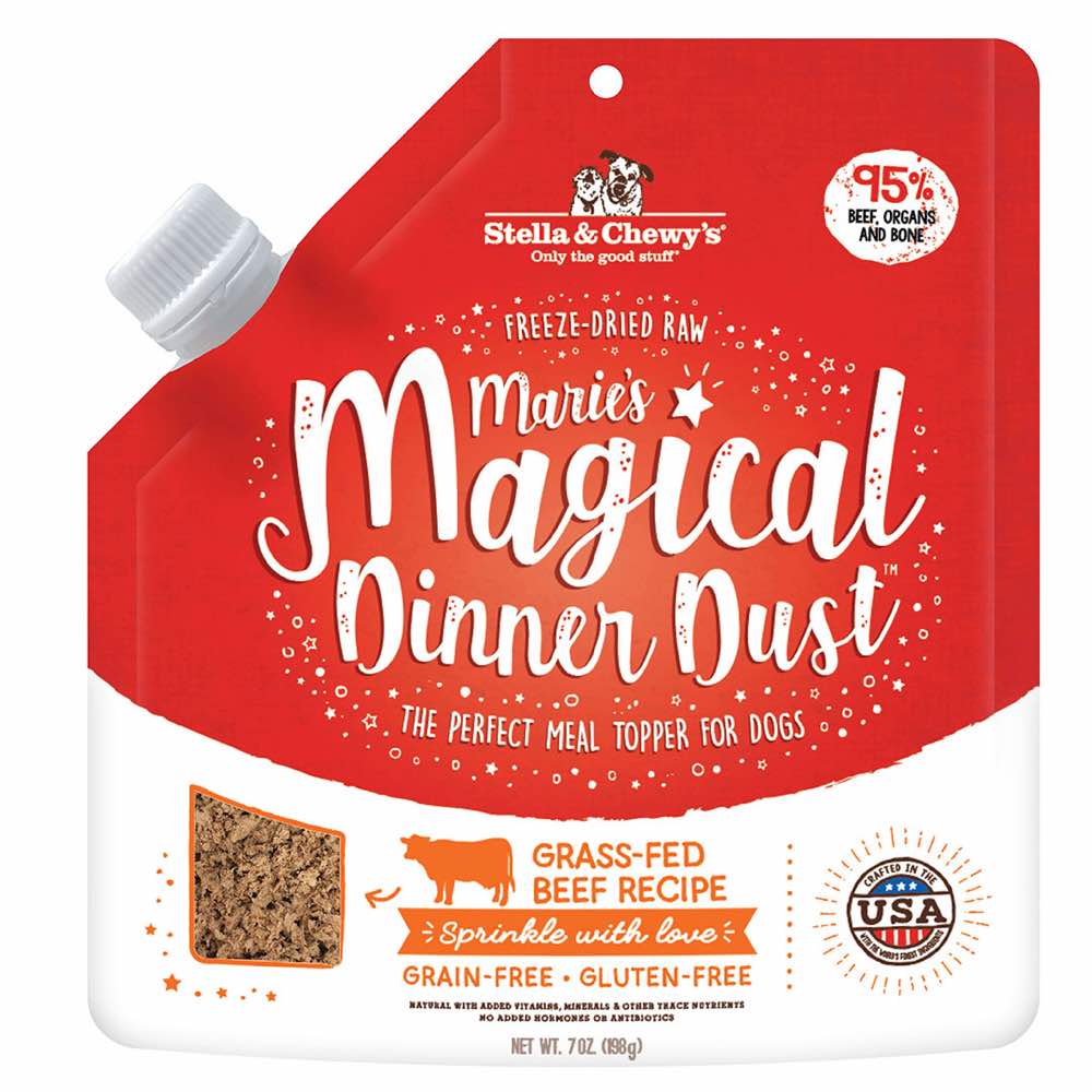 Stella & Chewy??s Marie??s Magical Dinner Dust Beef Grain Free Freeze-Dried Raw Dog Food 7oz