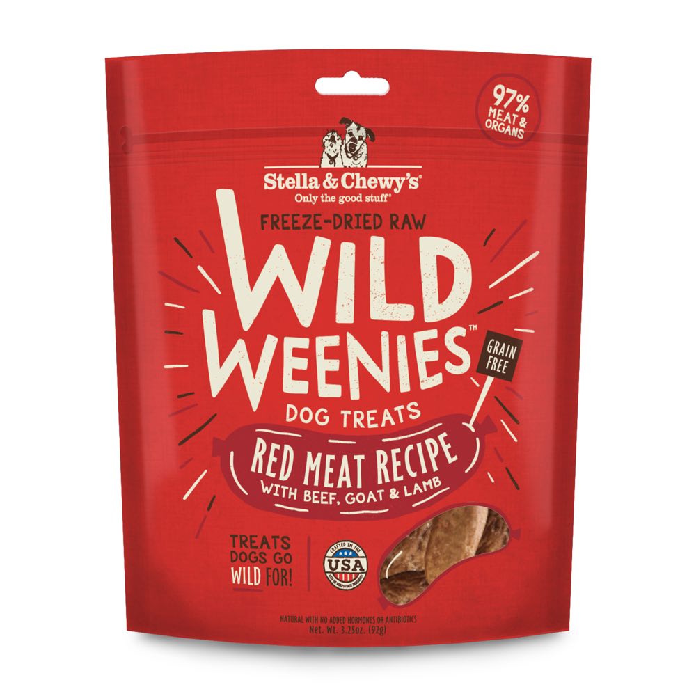 Stella & Chewy??s Wild Weenies Red Meat Recipe Grain-Free Freeze-Dried Raw Dog Treats 3.25oz