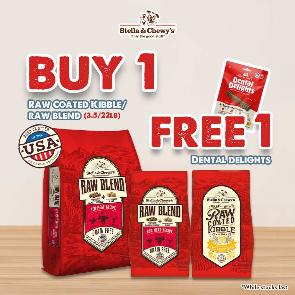 'FREE DENTAL TREATS': Stella & Chewy??s Raw Blend Free Range Kibble With Freeze-Dried Raw Grain-Free Dry Dog Food