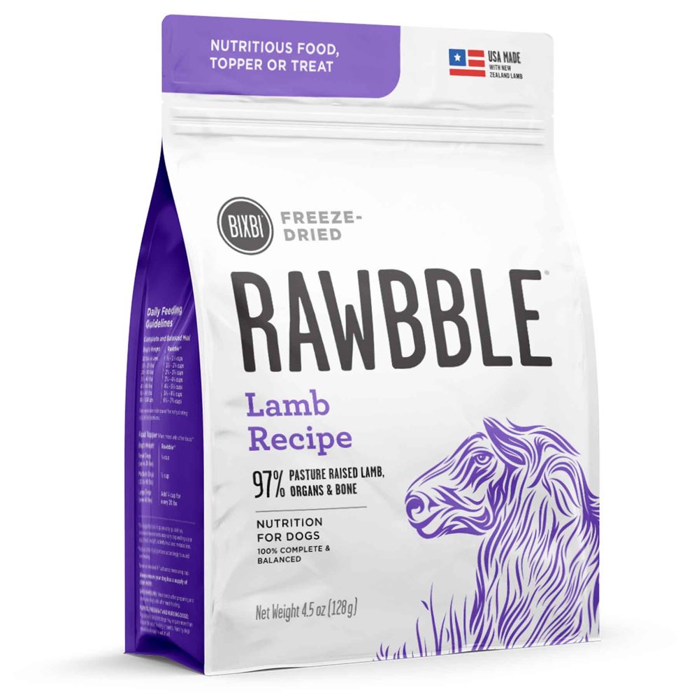 Bixbi Rawbble Lamb Grain-Free Freeze-Dried Dog Food
