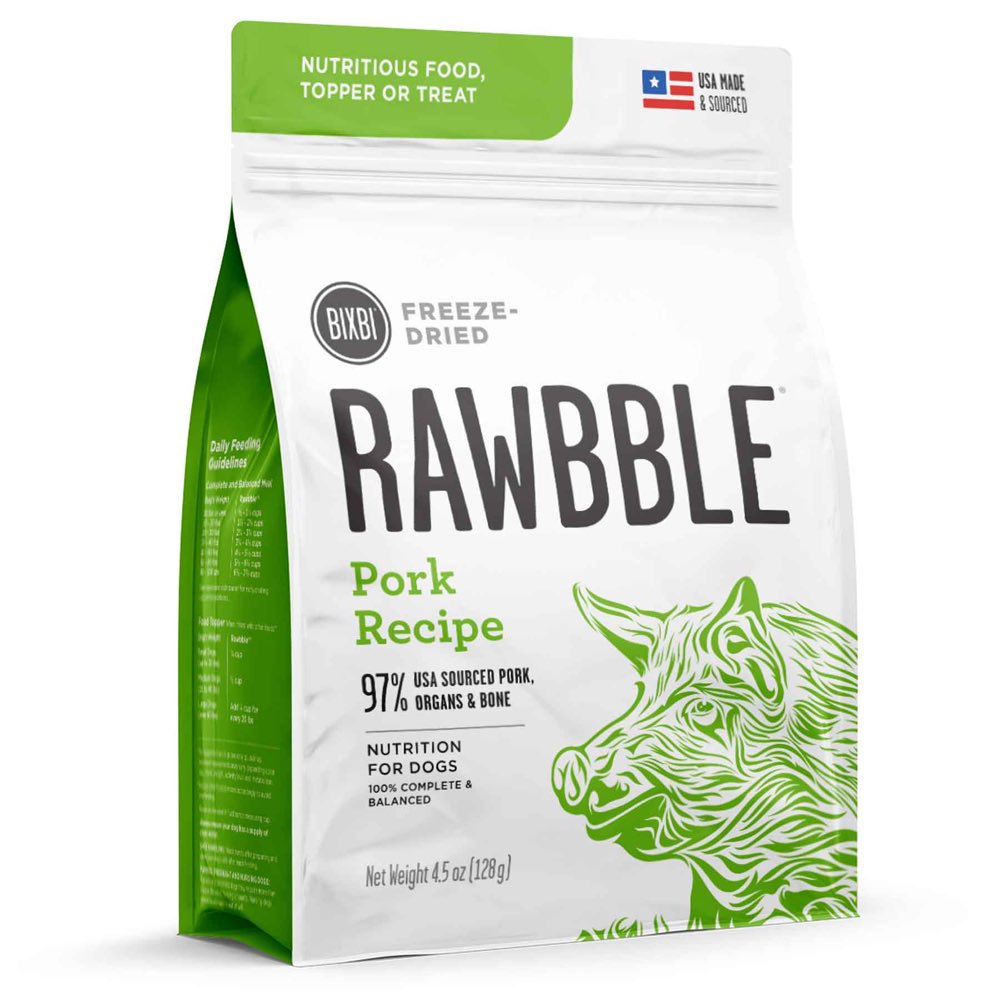 Bixbi Rawbble Pork Grain-Free Freeze-Dried Dog Food