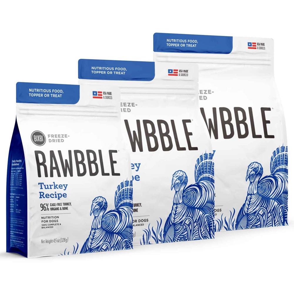 Bixbi Rawbble Turkey Grain-Free Freeze-Dried Dog Food