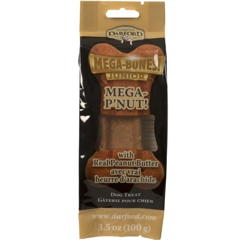 Darford Mega-Bones Junior P'Nut Dog Treats 100g