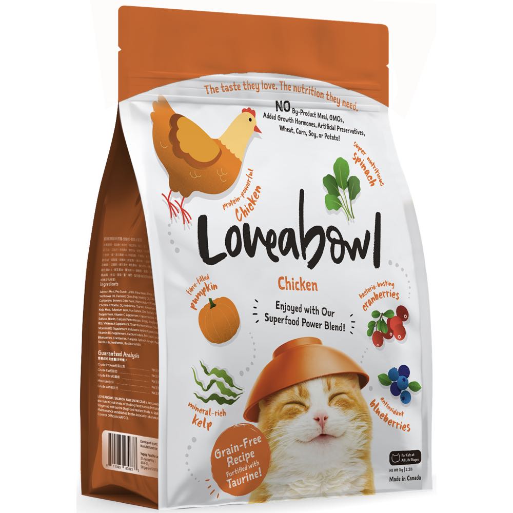 15% OFF: Loveabowl Chicken Grain Free Dry Cat Food