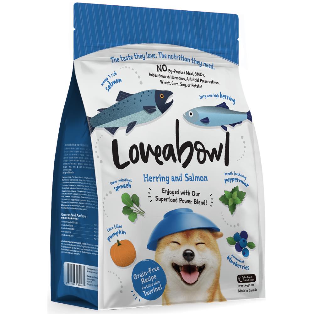 $15 OFF 4.5kg (Exp 11Jan26): Loveabowl Herring & Salmon Grain Free Dry Dog Food