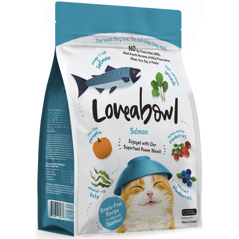 15% OFF: Loveabowl Salmon Grain Free Dry Cat Food