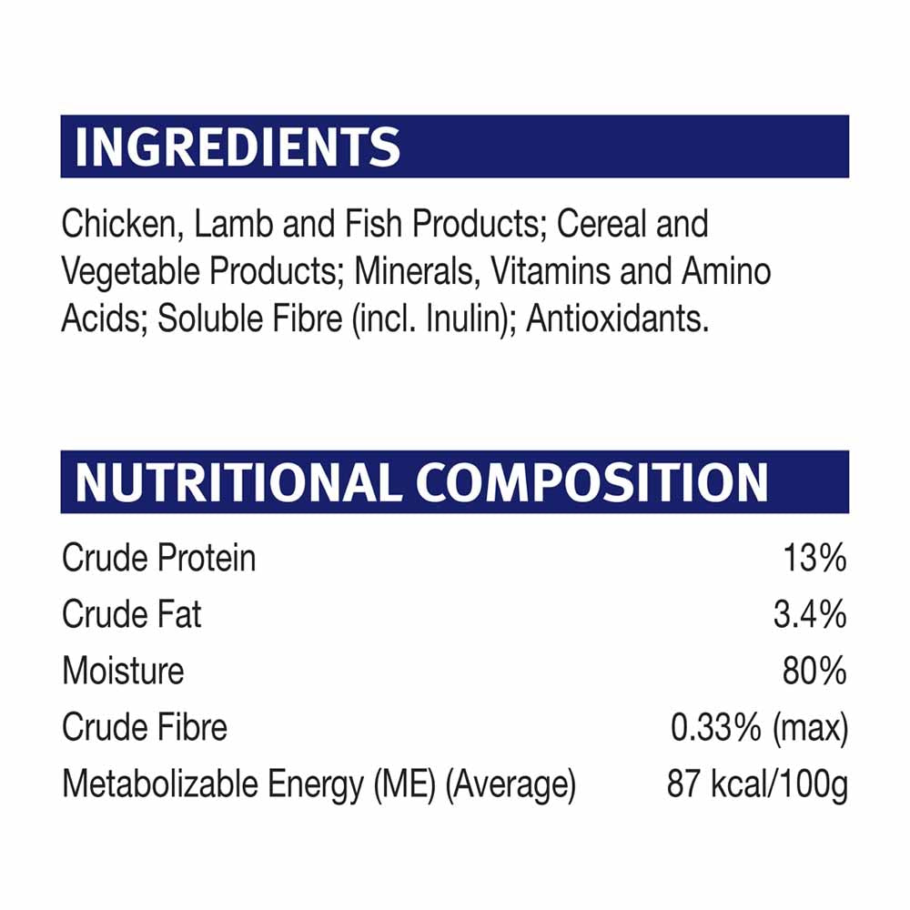 Pro Plan Chicken In Gravy Adult 7+ Pouch Cat Food 85g x 12
