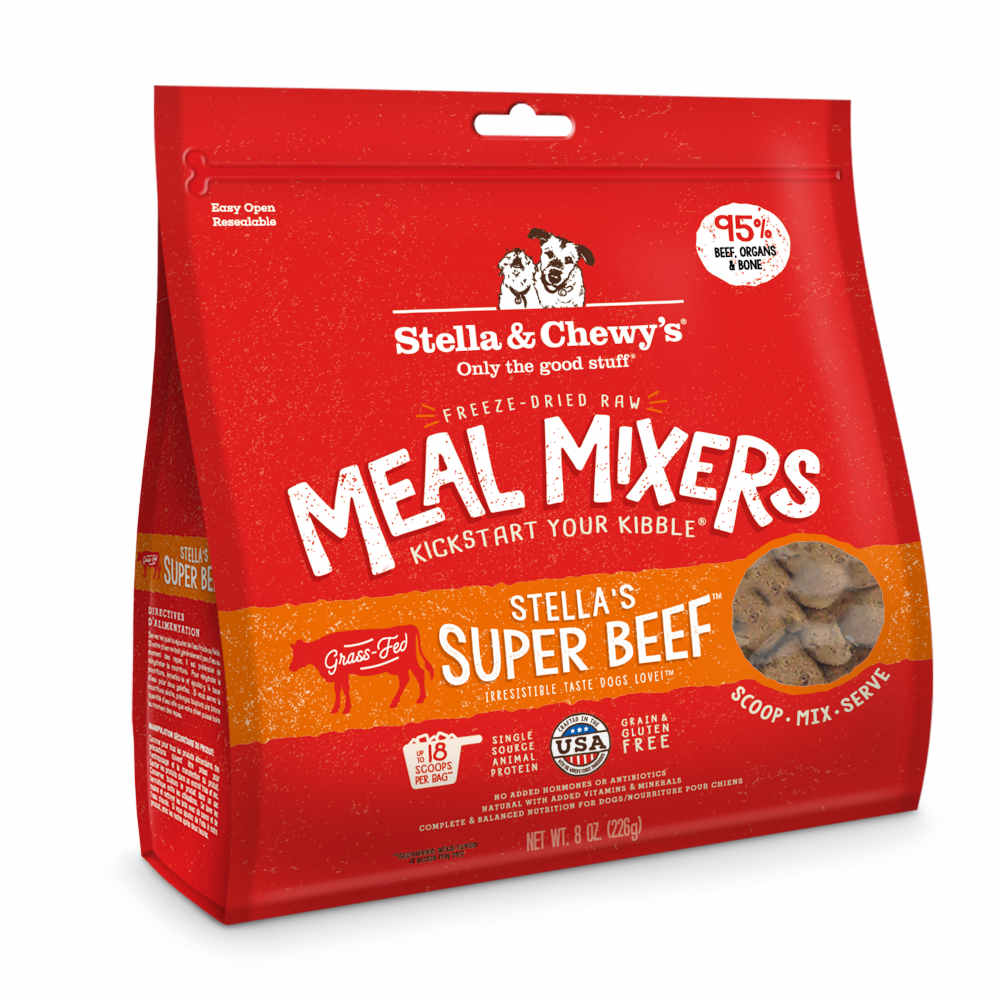 Stella & Chewy??s Stella??s Super Beef Meal Mixers Grain-Free Freeze-Dried Raw Dog Food