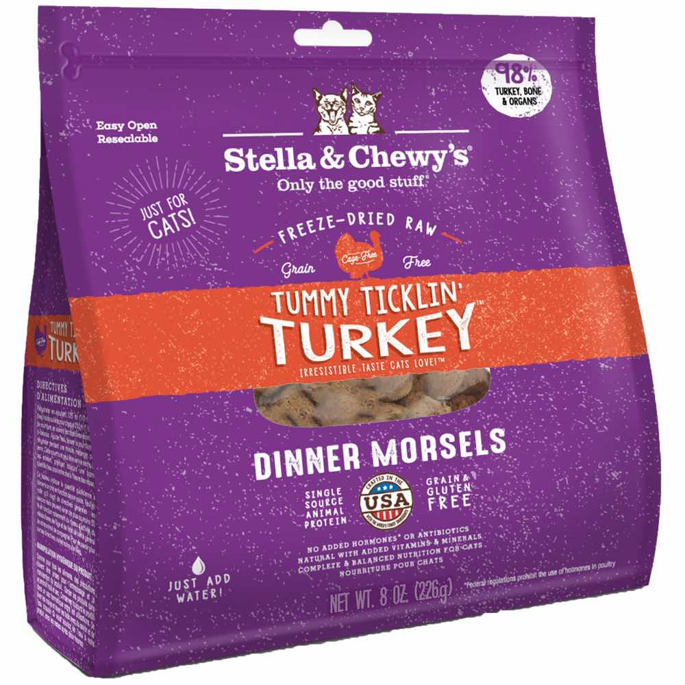 Stella & Chewy??s Tummy Ticklin' Turkey Dinner Morsels Freeze-Dried Cat Food