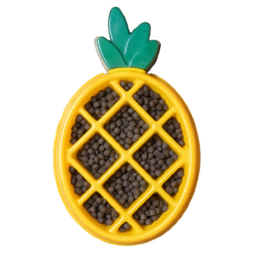 ZippyPaws Happy Bowl Pineapple Feed Bowl Dog Toy